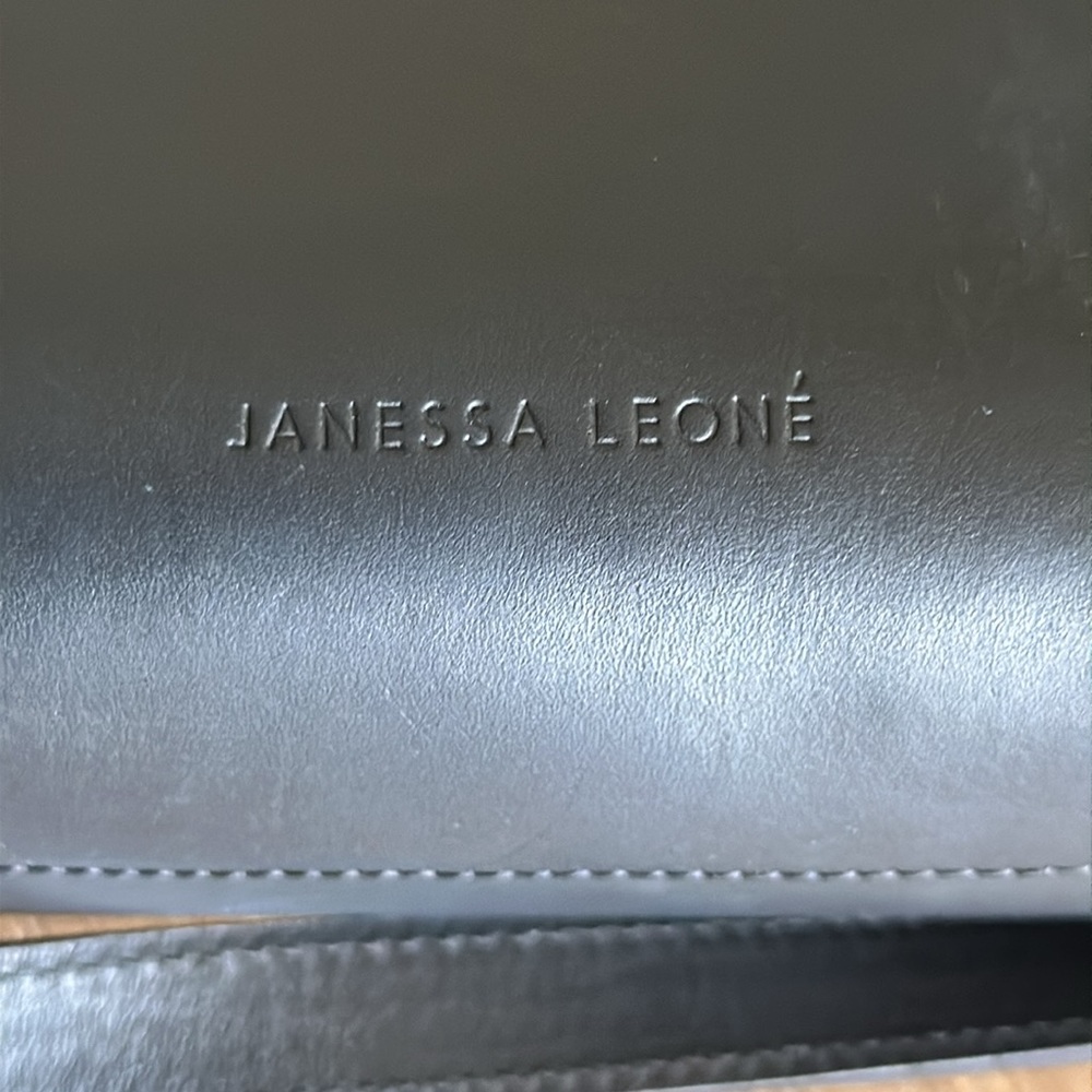 Janessa Leone Joan suede full grain leather Black crossbody bag w/Marant dustbag - Picture 14 of 16